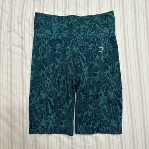 Small Gymshark Teal Biker Shorts